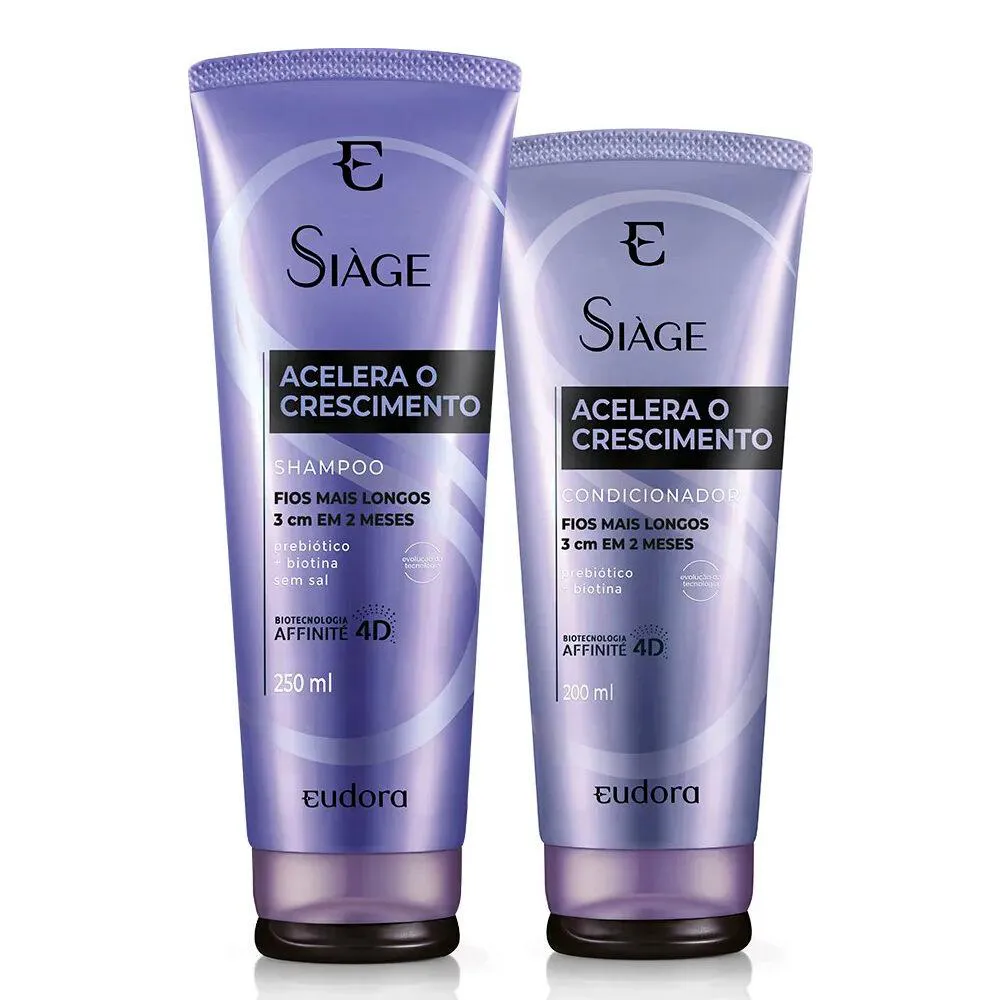 KIT SHAMPOO E CONDICIONADOR ACELERA O CRESCIMENTO SIàGE