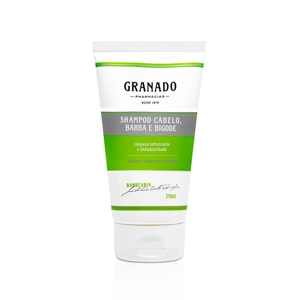 SHAMPOO MASCULINO PARA CABELO, BARBA E BIGODE 150ML