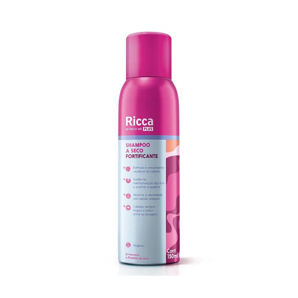 SHAMPOO A SECO FORTIFICANTE RICCA REFRESH ME PLUS 150ML