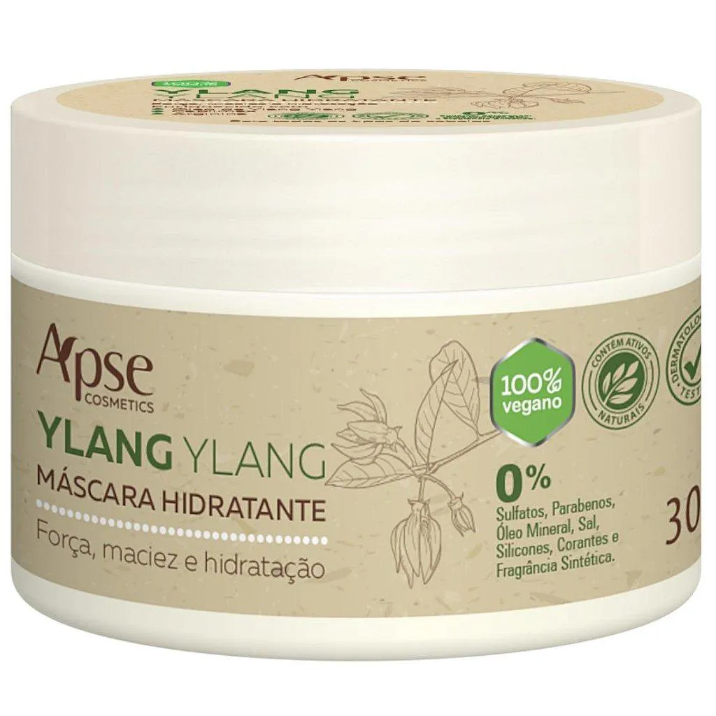 MASCARA CAPILAR HIDRATANTE VEGANA YLANG YLANG APSE 300G