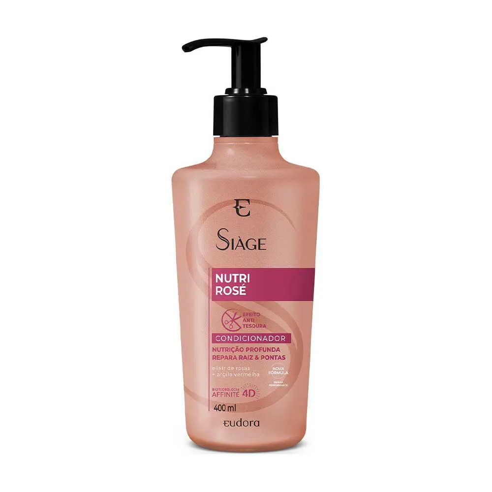 CONDICIONADOR EUDORA SIAGE NUTRI ROSé ANTI TESOURA 400ML