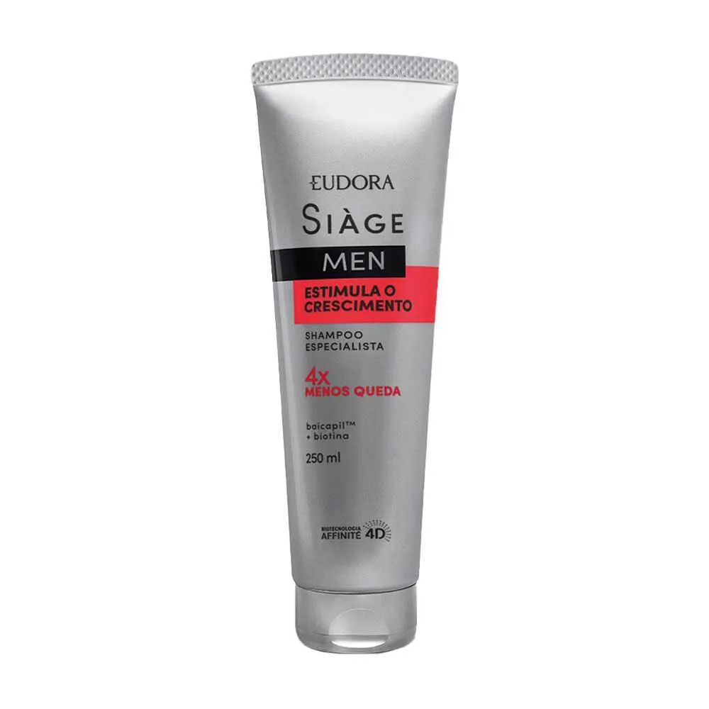 Shampoo Anticaspa Eudora Siàge Men Crescimento 250ml