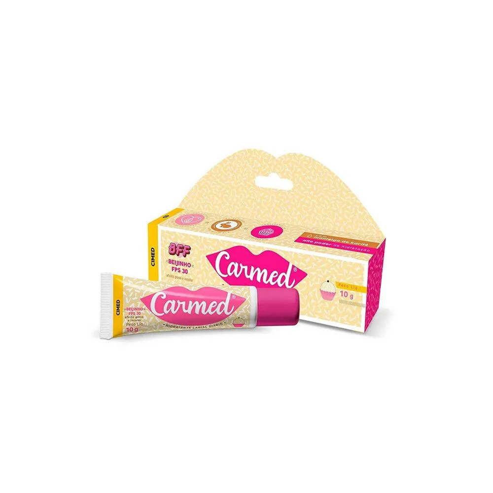 HIDRATANTE LABIAL BEIJINHO COM PROTETOR FPS 30 BG CARMED 10G