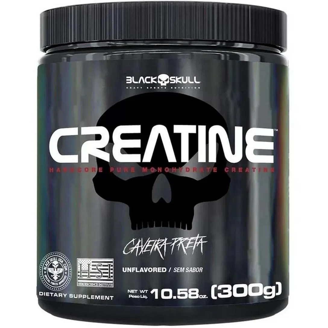 CREATINA 100% PURA (300G) BLACK SKULL