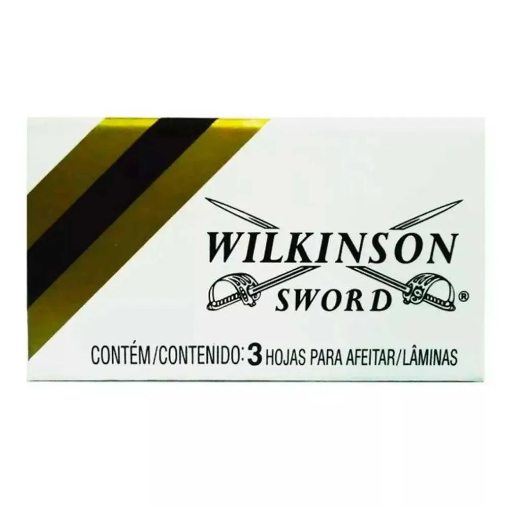LâMINA DE BARBEAR AçO INOX WILKINSON SWORD  3 UNIDADES