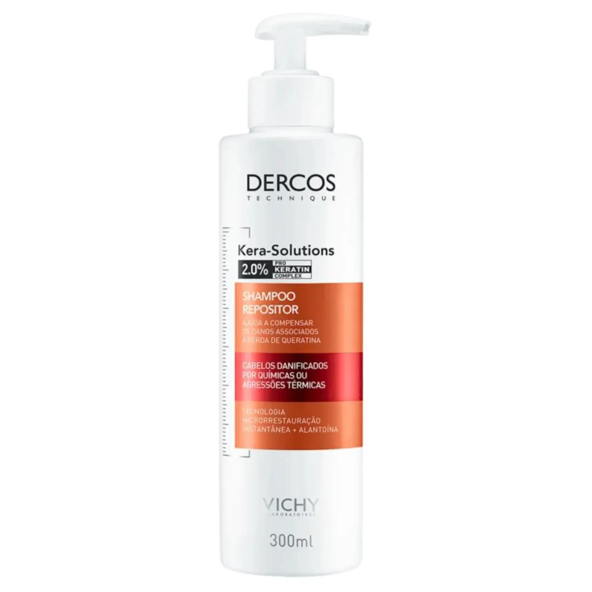 Shampoo Vichy Dercos Kera-Solutions Reparador 300ml