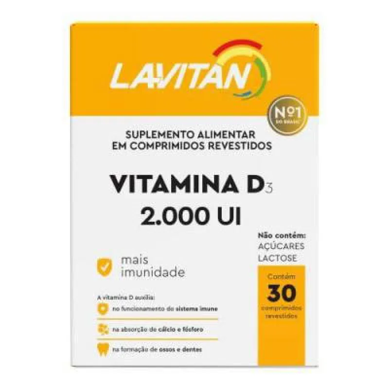 VITAMINA D LAVITAN 2.000UI 30 COMPRIMIDOS