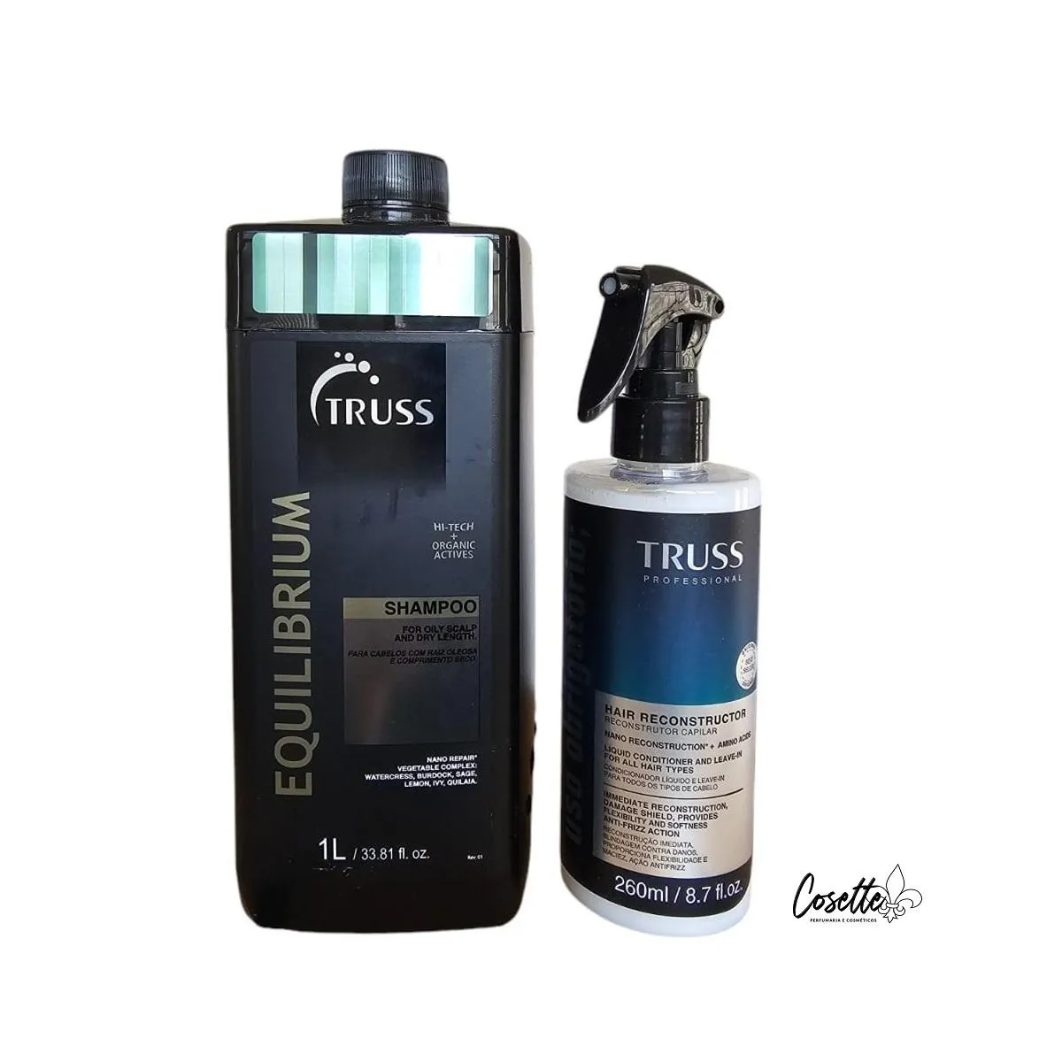 KIT TRUSS SHAMPOO EQUILIBRIUM 1000ML + USO OBRIGATóRIO 260ML