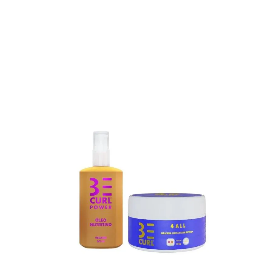 KIT BE CURL ÓLEO NUTRITIVO 60ML + MáSCARA 250G