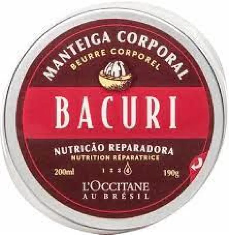 L´OCCITANE AU BRÉSIL MANTEIGA CORPORAL BACURI NUTRIÇÃO REPARADORA 200ML (MARROM)
