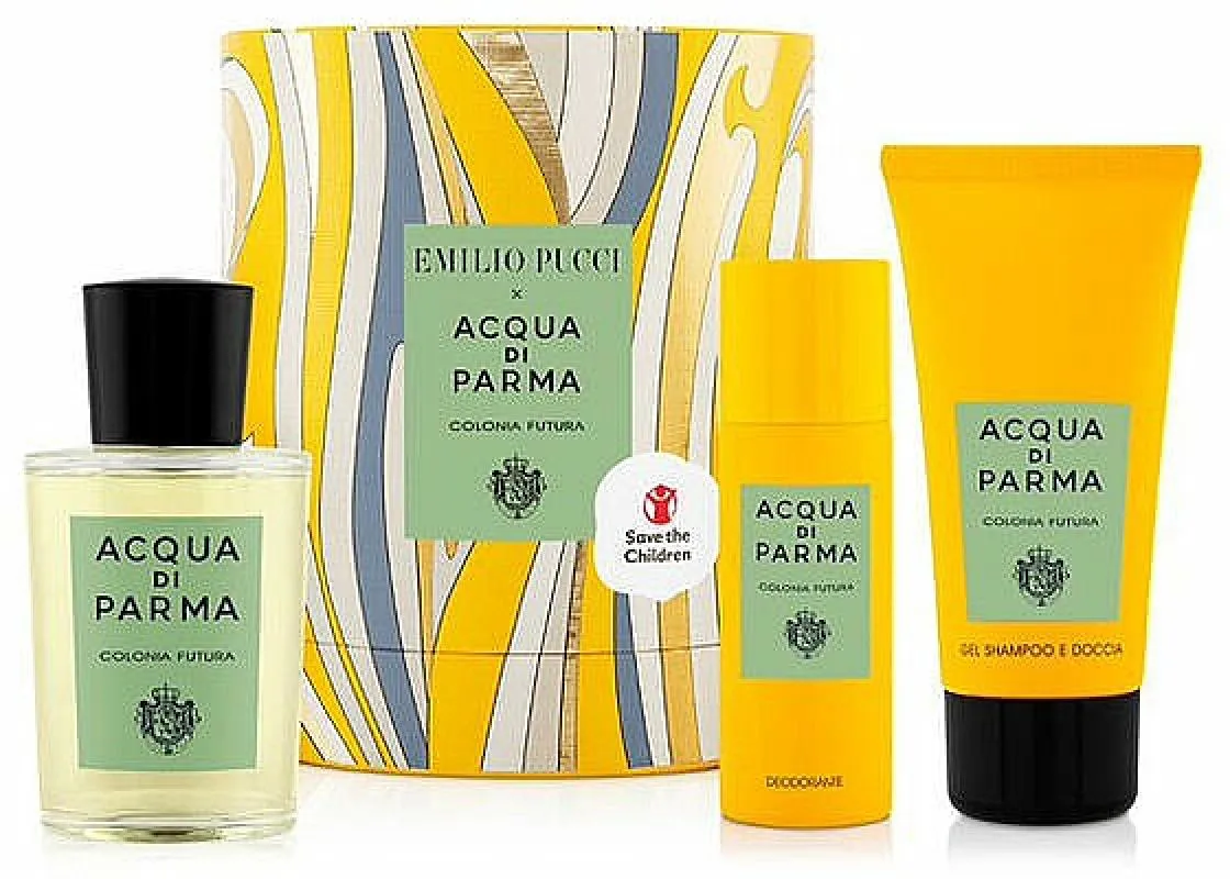 ACQUA DI PARMA COLONIA FUTURA 100ML EDC + 75ML SG + 50ML DEOSPRAY.