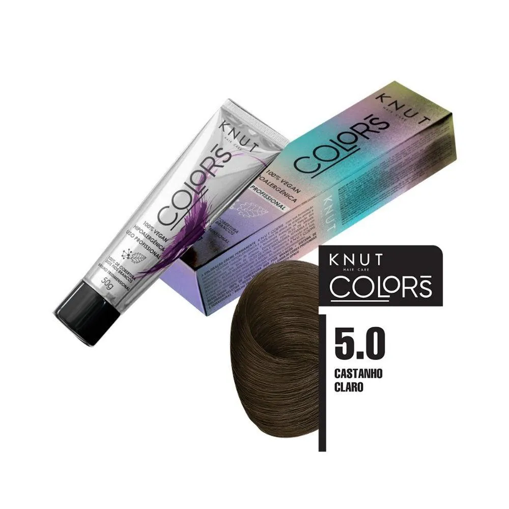 COLORAçãO HAIR CARE COLORS 5.0 CASTANHO CLARO KNUT 50GR