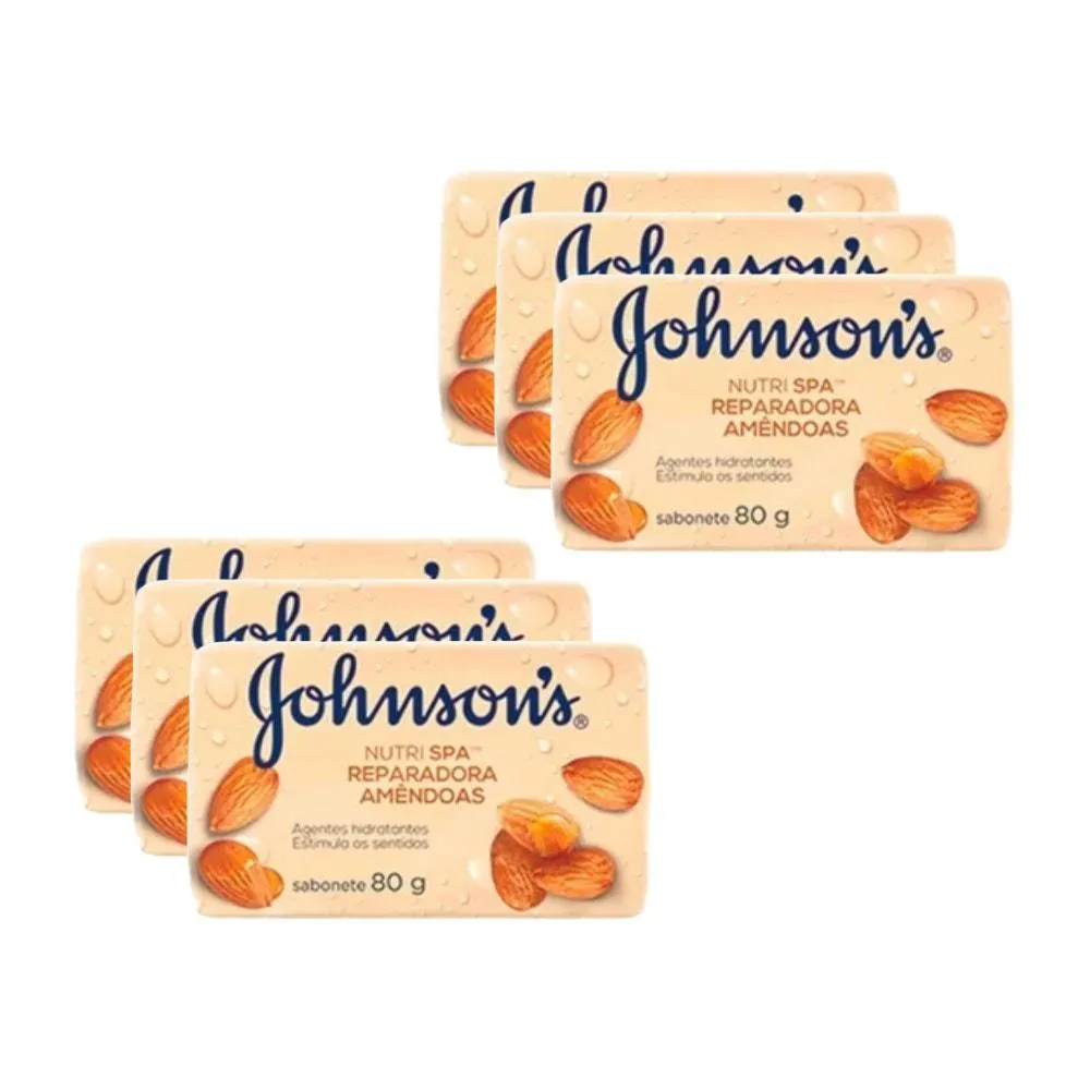 KIT SABONETE JOHNSON´S AMêNDOAS 80G C/6UN