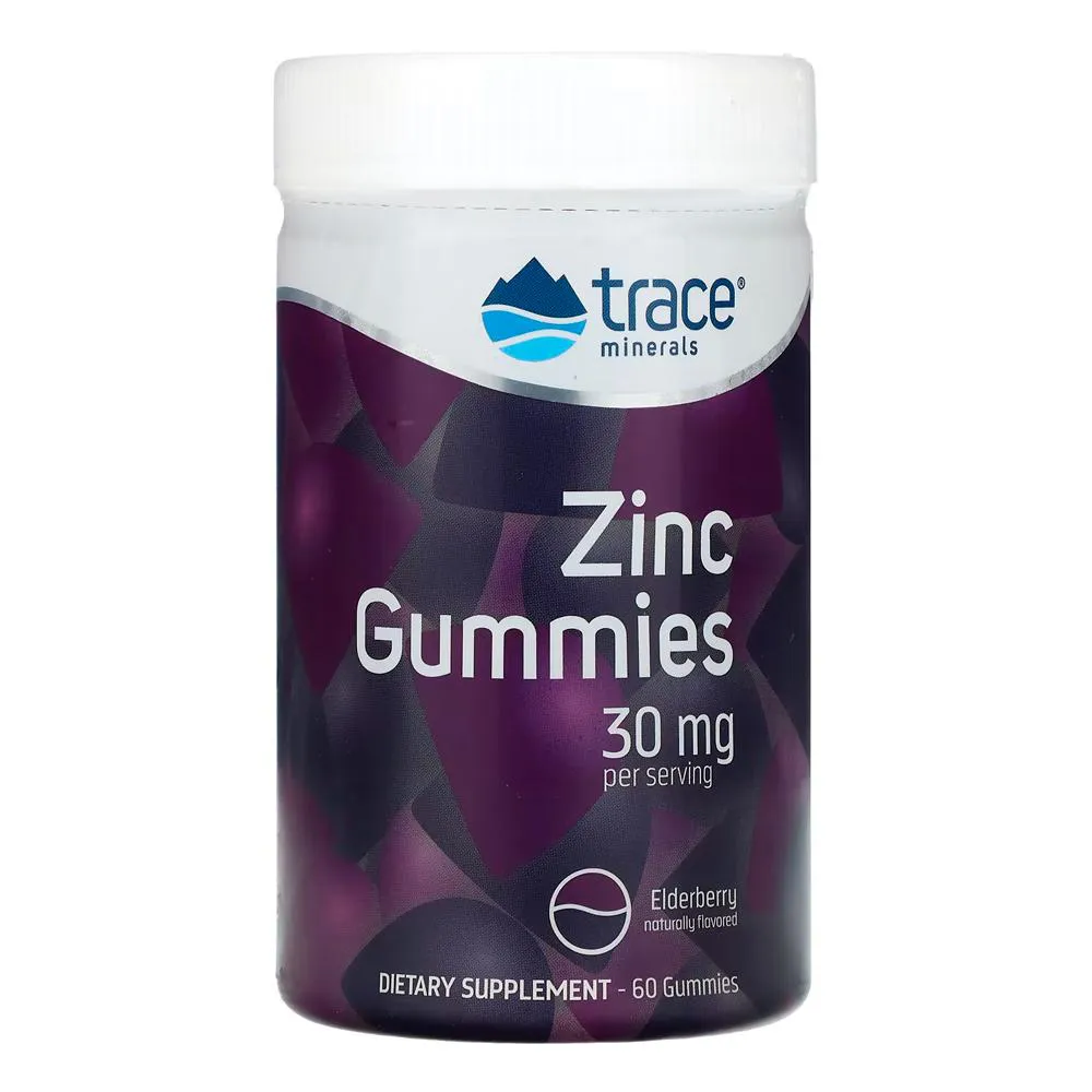TRACE MINERALS GOMAS DE ZINCO 30MG 60 GOMA IMPORTADO