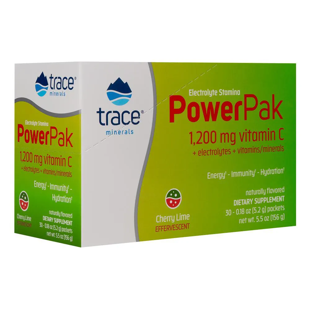 TRACE MINERALS ELETRóLITO STAMINA POWER PAK COM 30SACHêS