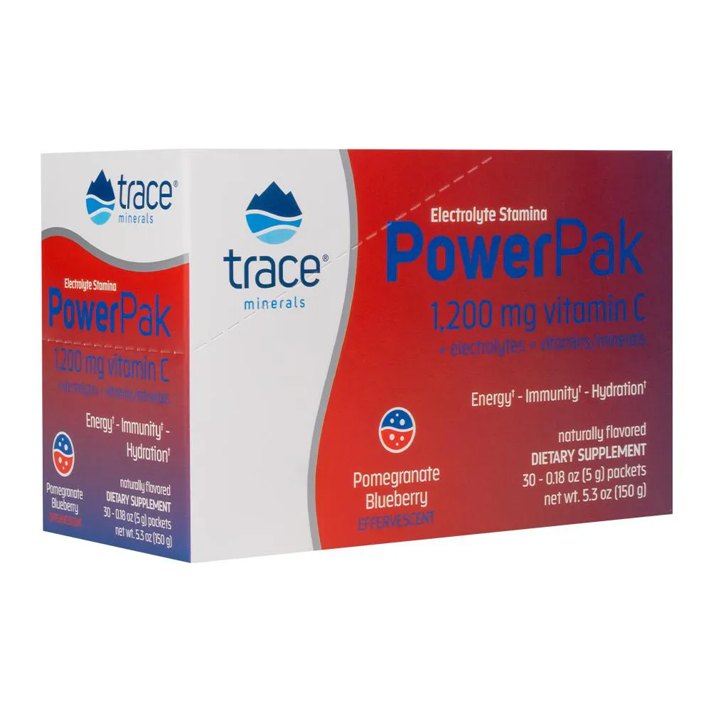 TRACE MINERALS POWERPAK ELETRóLITO PACOTE 30UN IMPORTADO