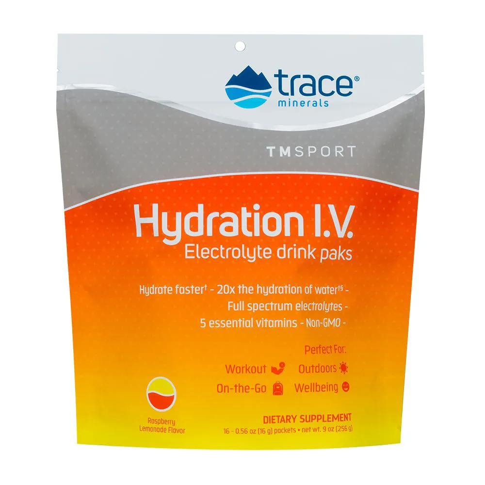TRACE MINERALS HIDRATAçãO ELETRóLITO PACOTE COM 16UN