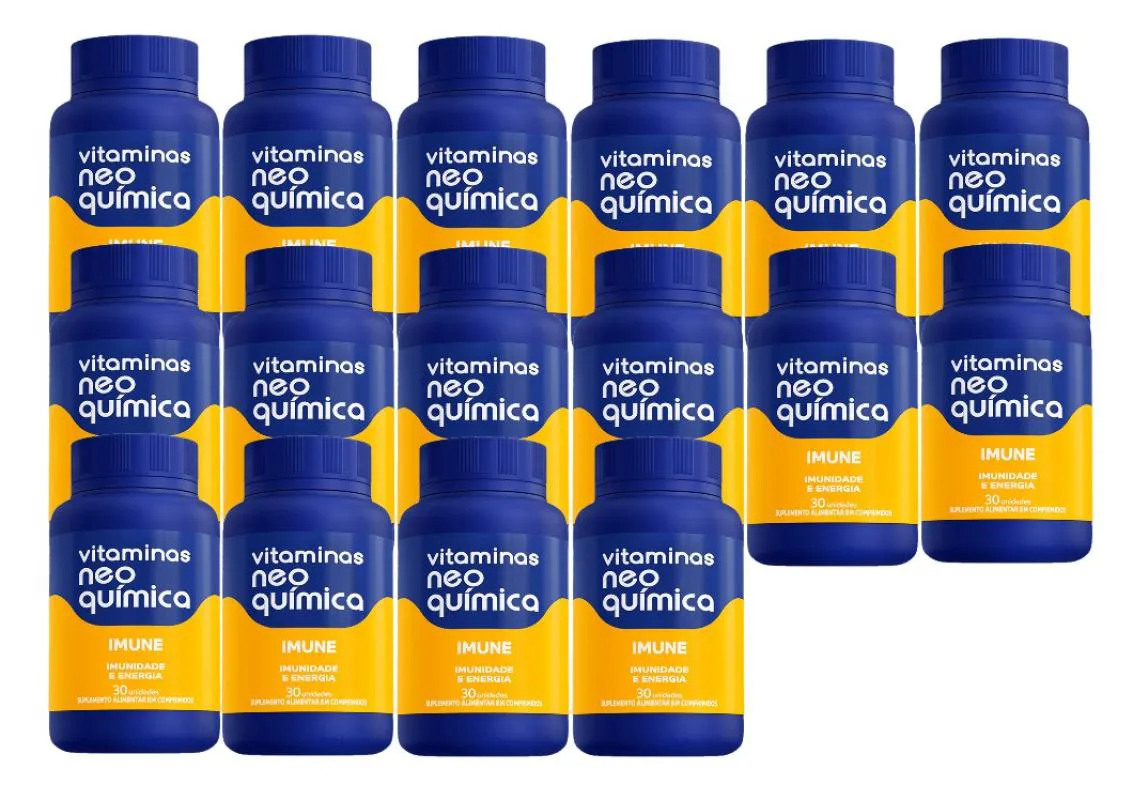 KIT 16X VITAMINA + IMUNIDADE 30 COMPRIMIDOS - NEO QUIMICA