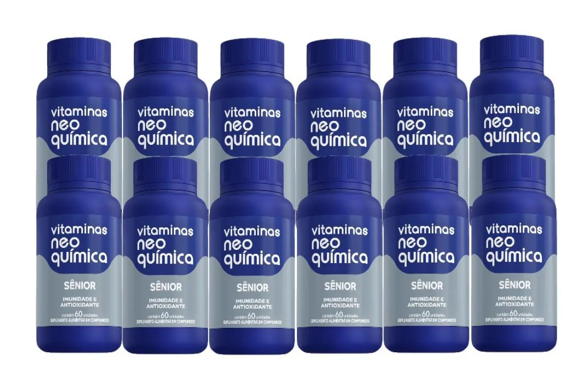 KIT 12X VITAMINA SêNIOR 50+ 60 COMPRIMIDOS - NEO QUíMICA
