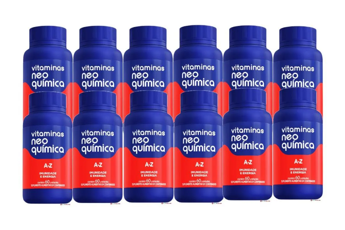 KIT COM 12X VITAMINAS  A-Z 60 COMPRIMIDOS - NEO QUIMICA