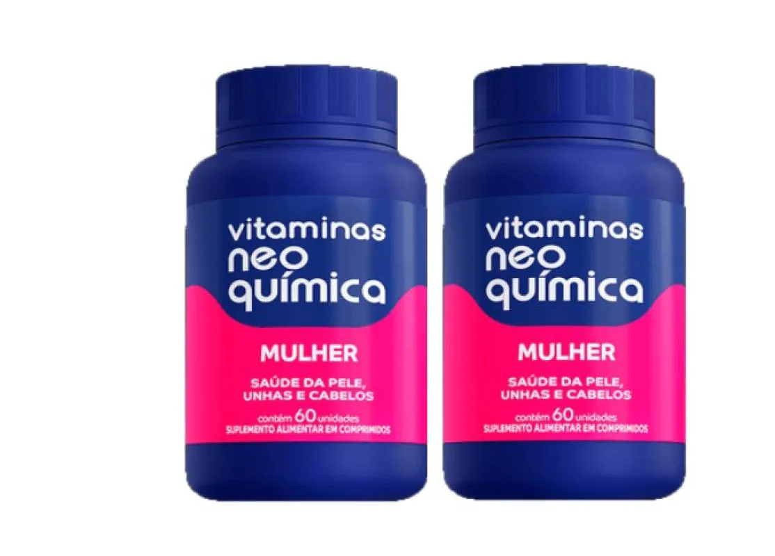 KIT COM 2X VITAMINAS MULHER 60 COMPRIMIDOS - NEO QUIMICA