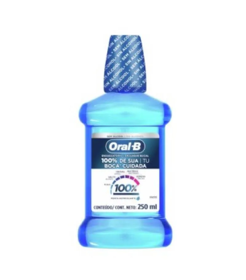 ANTISSéPTICO BUCAL ORAL-B 100% MENTA REFRESCANTE 250ML