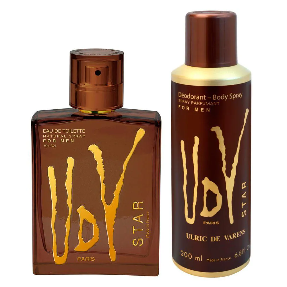 KIT ULRIC DE VARENS UDV STAR EAU DE TOILETTE 100ML + DESODORANTE 200ML