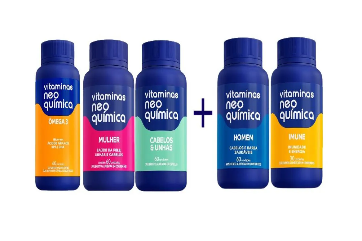 KIT ÔMEGA + CABELO E UNHAS + MULHER E GANHE HOMEM + IMUNE
