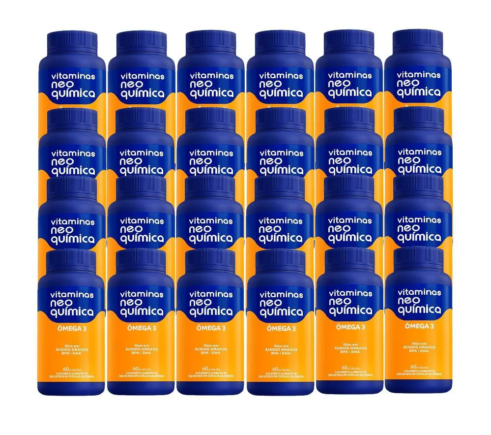 KIT 24X VITAMINAS ÔMEGA 3 60 CáPSULAS - NEO QUíMICA