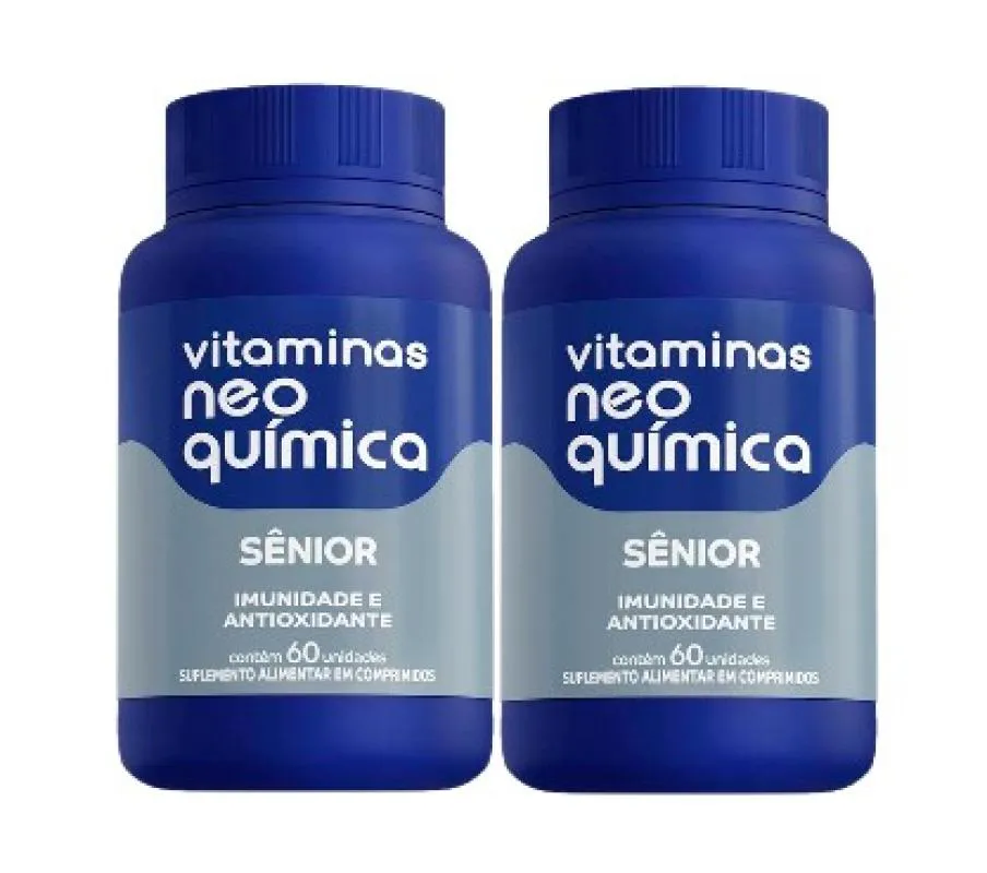 KIT 2X VITAMINA SêNIOR 50+ COM 60 COMPRIMIDOS - NEO QUíMICA