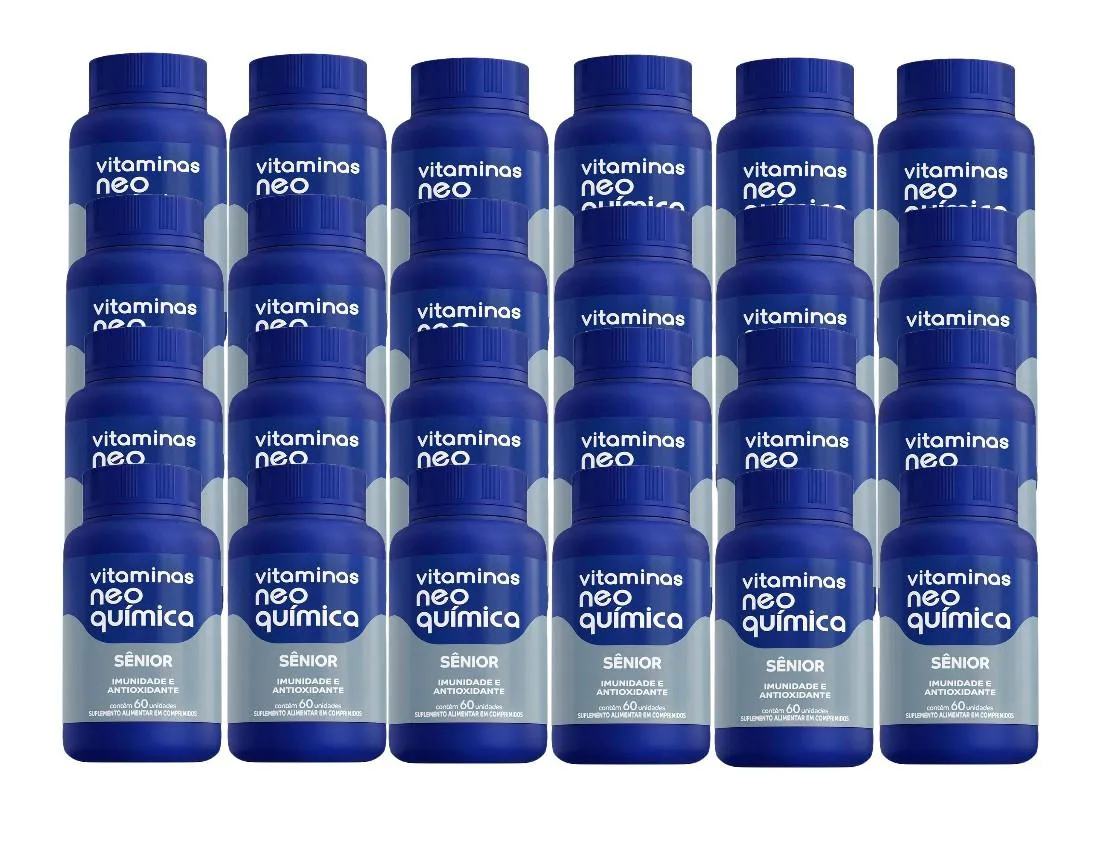 KIT 24X VITAMINA SêNIOR 50+ COM 60 COMPRIMIDOS - NEO QUíMICA