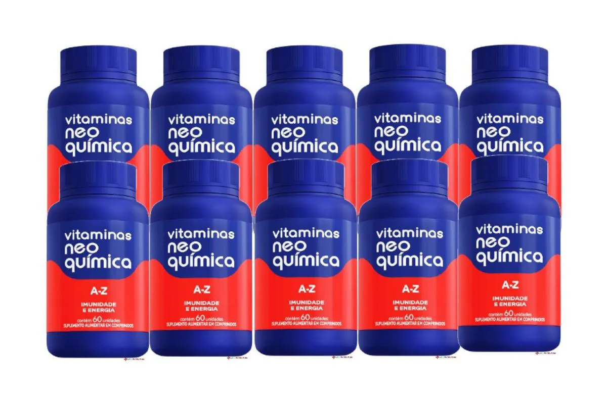 KIT 10X VITAMINAS DE A-Z 60 COMPRIMIDOS - NEO QUíMICA