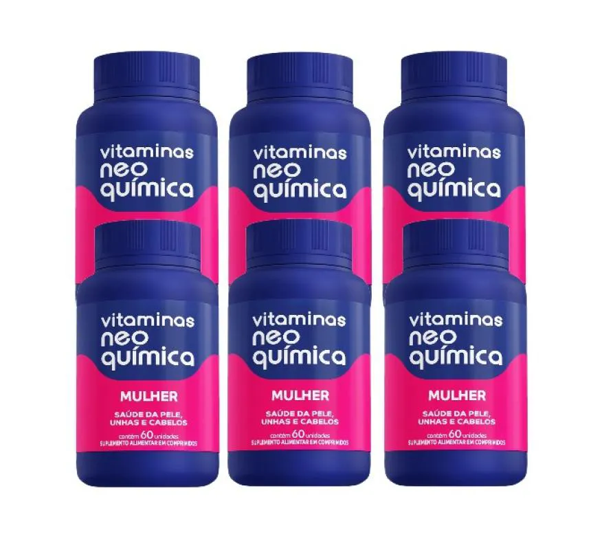 KIT 6X MULTIVITAMíNICO MULHER 60CPR - NEO QUíMICA
