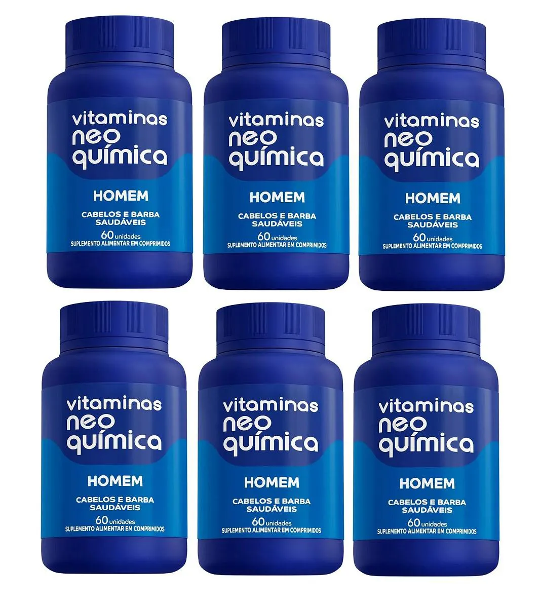 KIT 6X SUPLEMENTO MULTIVITAMíNICO HOMEM 60CPR - NEO QUíMICA