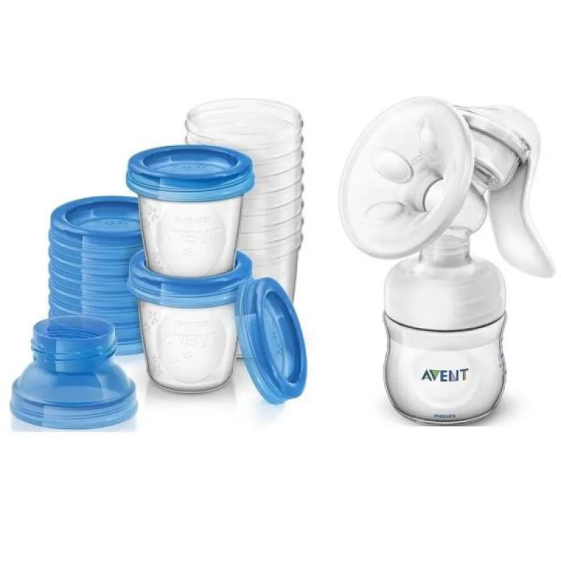 KIT EXTRATOR MANUAL + COPOS DE ARMAZENAMENTO PHILIPS AVENT