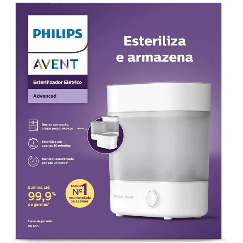 ESTERILIZADOR ELETRICO DE MAMADEIRA AVENT SCF291 110v