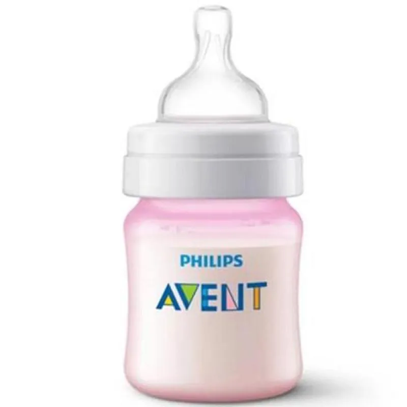 MAMADEIRA CLASSICA ANTI-COLIC 125ML ROSA PHILIPS AVENT SCY121/07