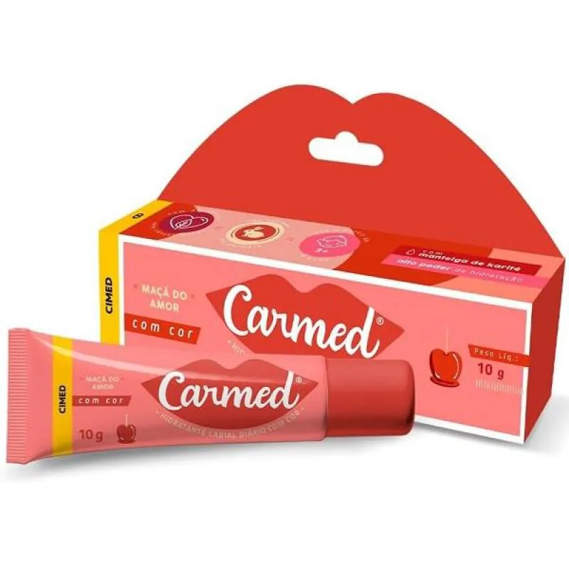 CARMED MAçã DO AMOR GEL HIDRATANTE LABIAL COM COR 10G