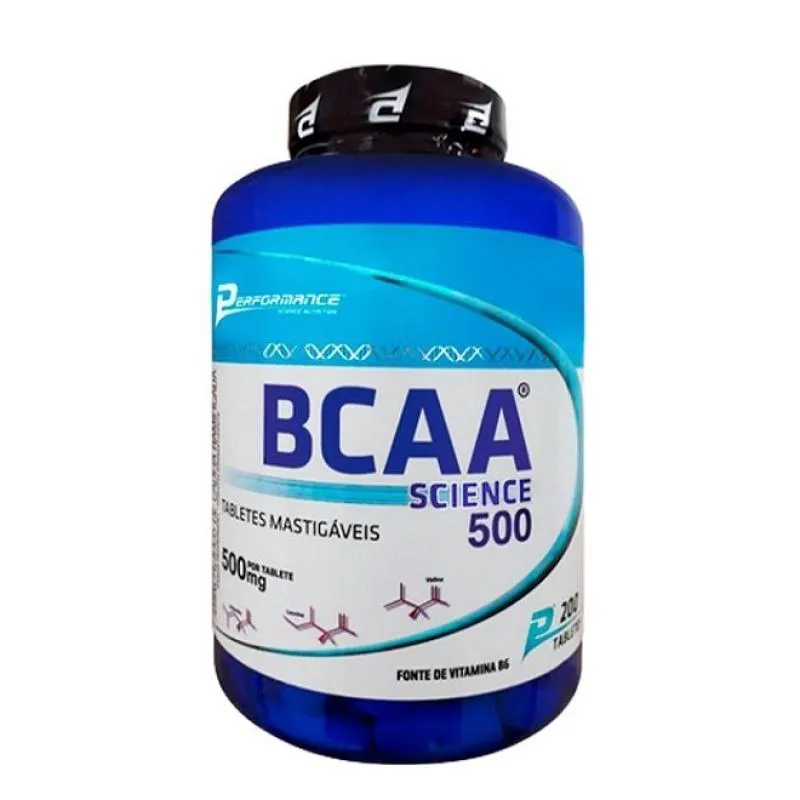 BCAA SCIENCE 500 MASTIGáVEL (200 TABS) - SABOR: FRUTAS TROPICAIS