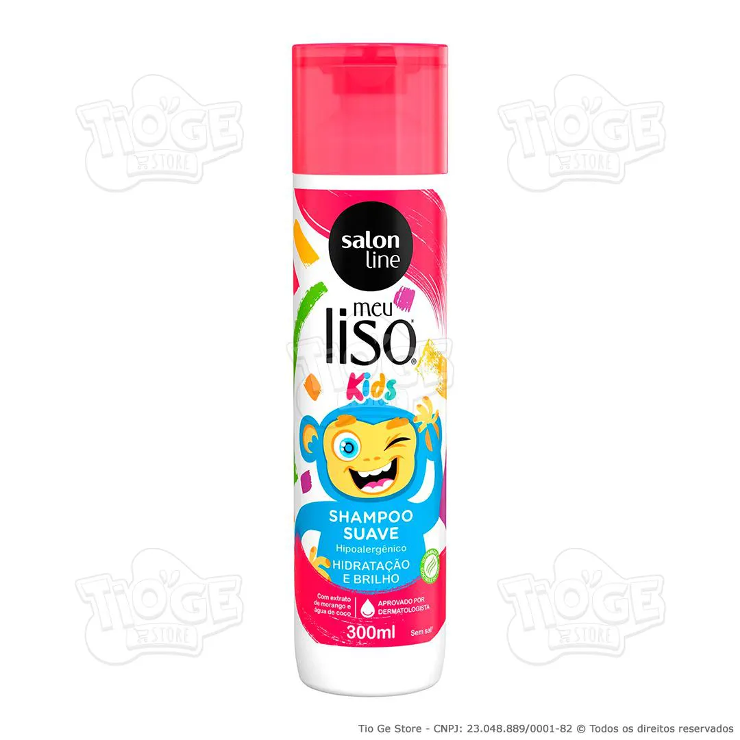 SHAMPOO INFANTIL MEU LISO KIDS HIDRATAçãO E BRILHO CABELOS LISOS 300ML