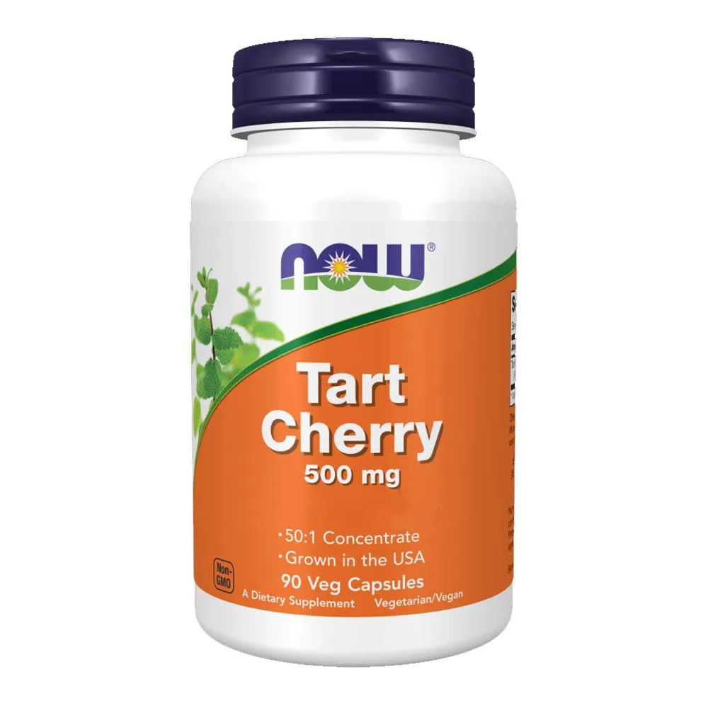 CEREJA AZEDA 500MG NOW FOODS TART CHERRY 90CáP IMPORTADO