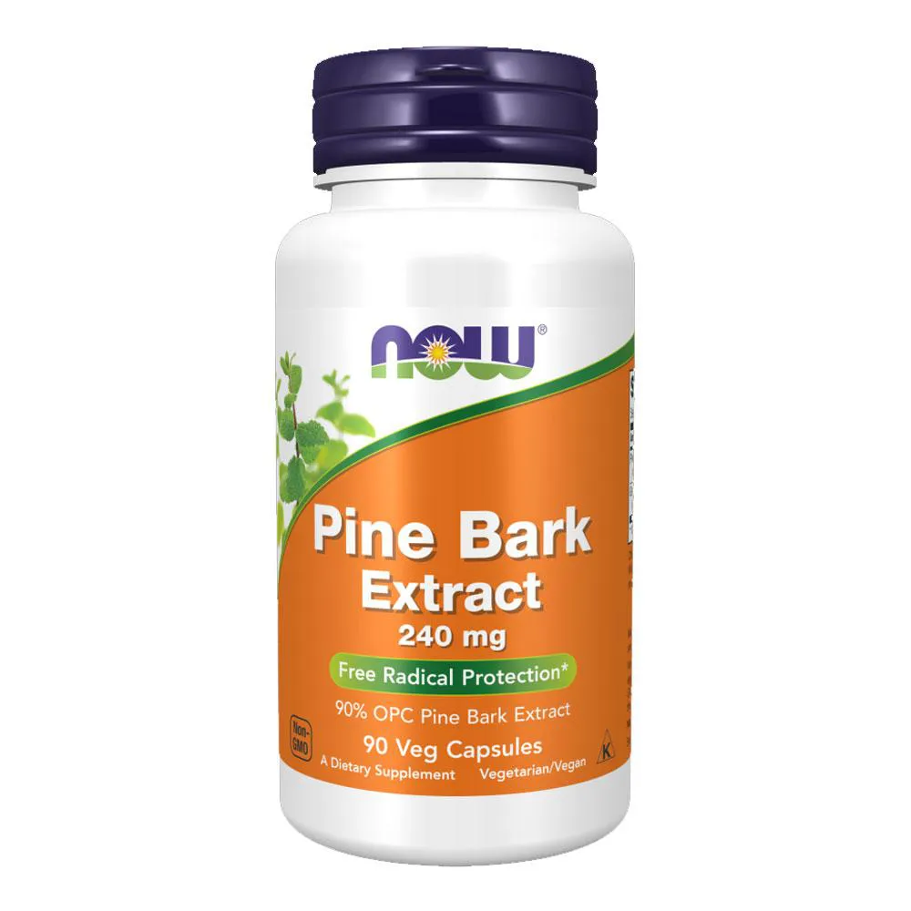 EXTRATO CASCA PINHEIRO 240MG NOW FOODS  90CáPS IMPORTADO