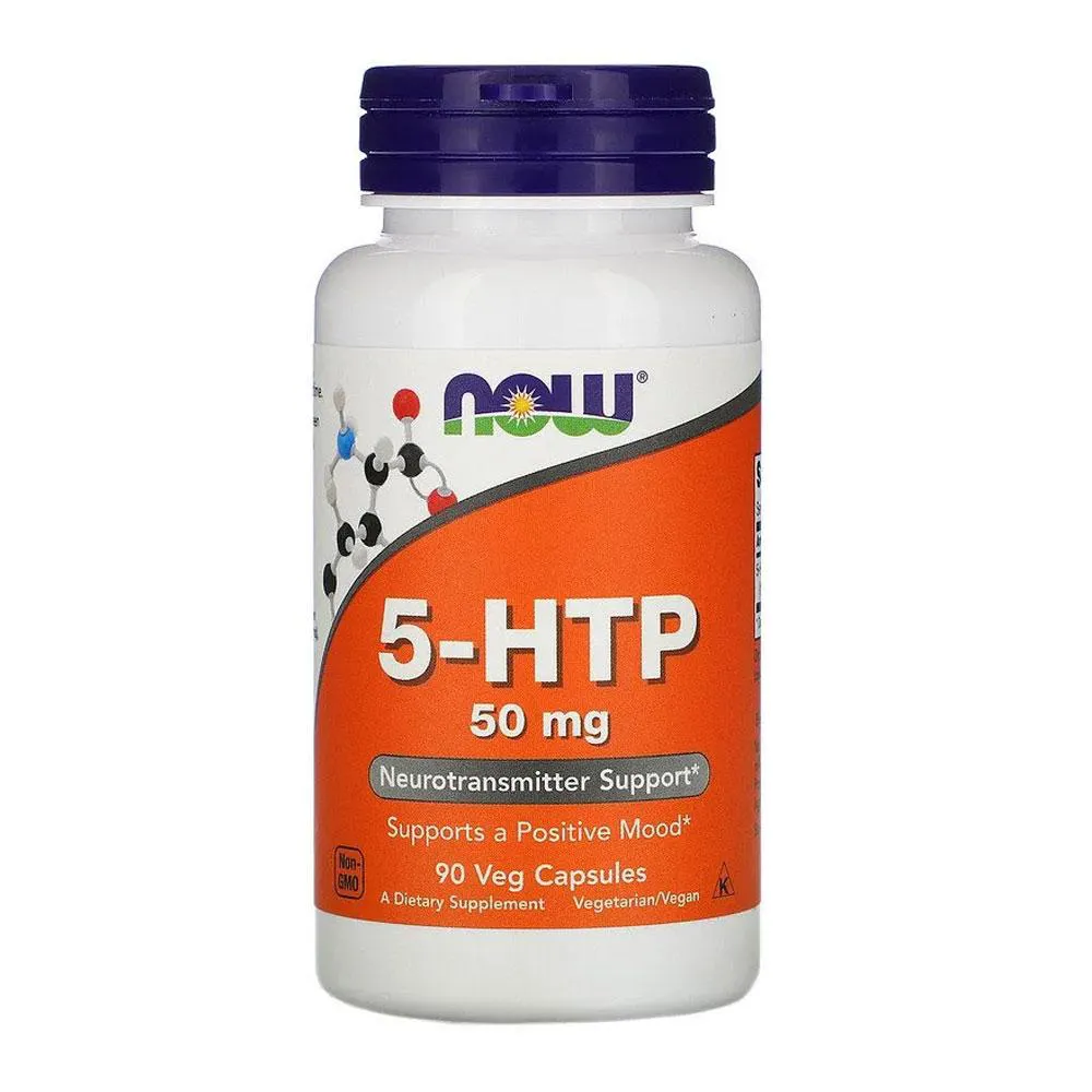 5-HTP 50MG NOW FOODS 90VEG CáPSULAS IMPORTADO