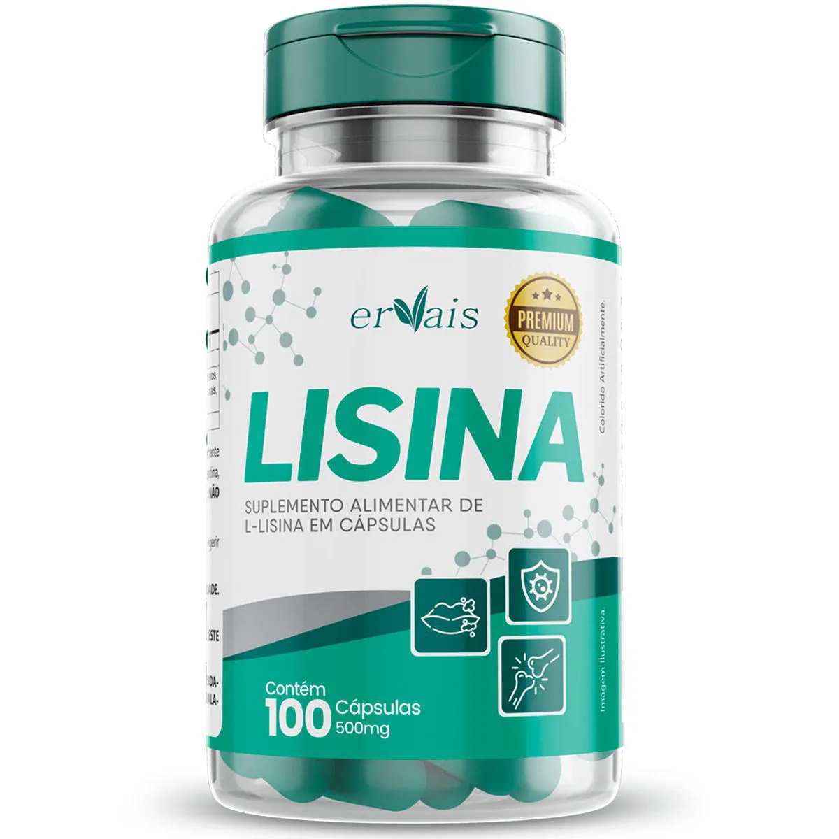 LISINA 100 CáPSULAS PORçãO 1000MG