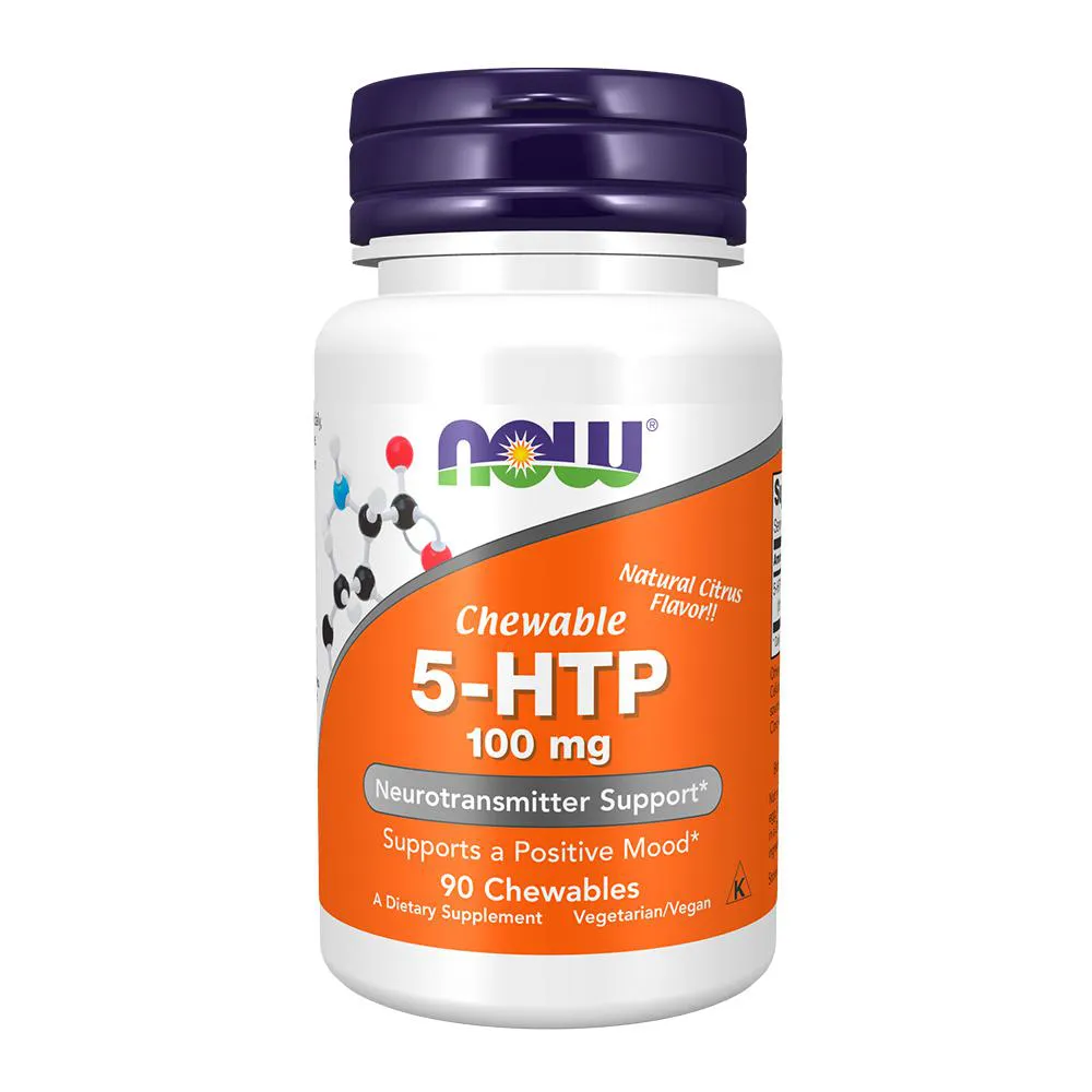 5-HTP 100MG NOW FOODS 90 CHEWABLES IMPORTADO