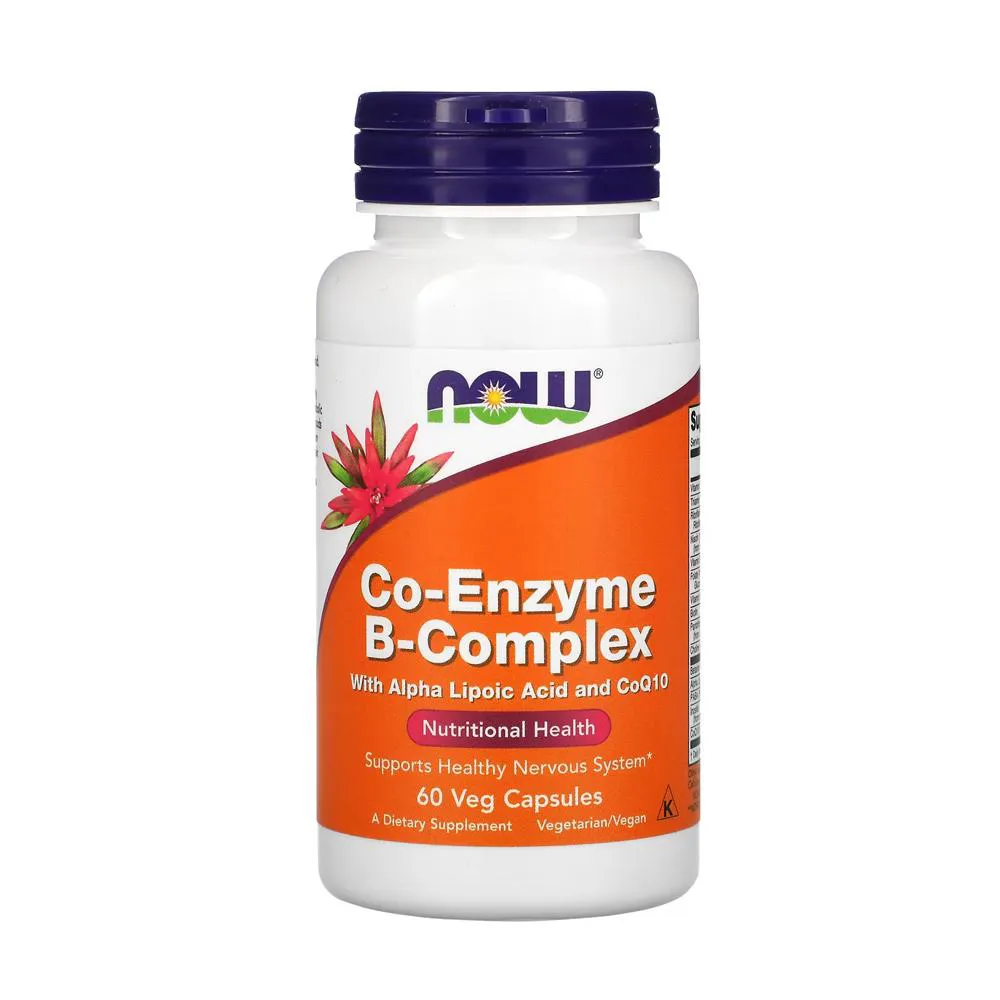 COENZIMA COMPLEXO B NOW FOODS 60 CáPSULAS IMPORTADO