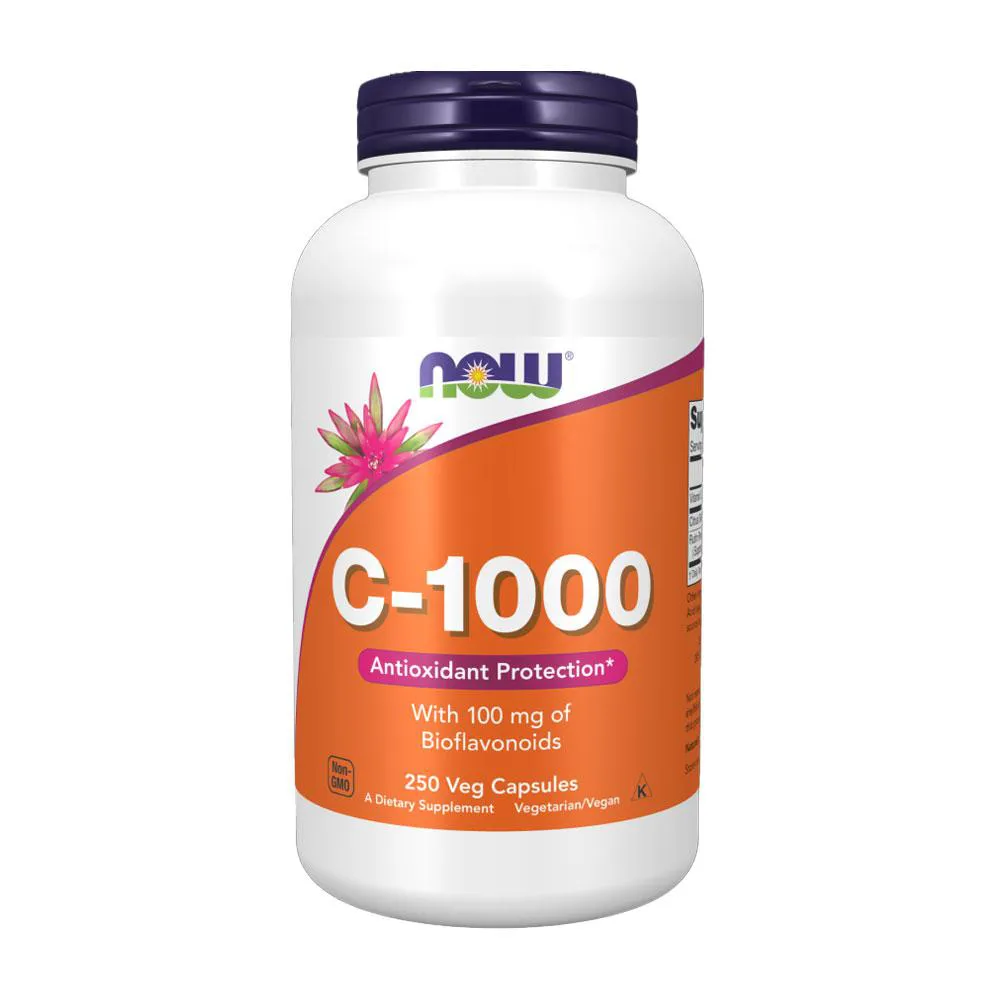 VITAMINA C-1000MG NOW FOODS E 100MG BIOFLAVONóIDES 250CAPS