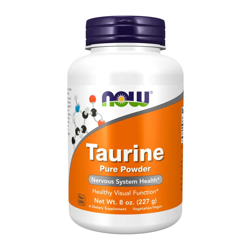 TAURINA EM Pó NOW FOODS 227 G IMPORTADO
