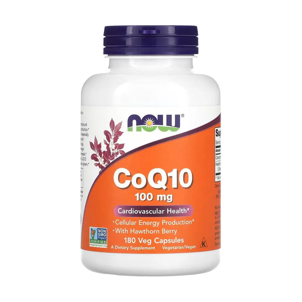 COENZIMA COQ10 100MG NOW FOODS 180 CáPSULAS IMPORTADO