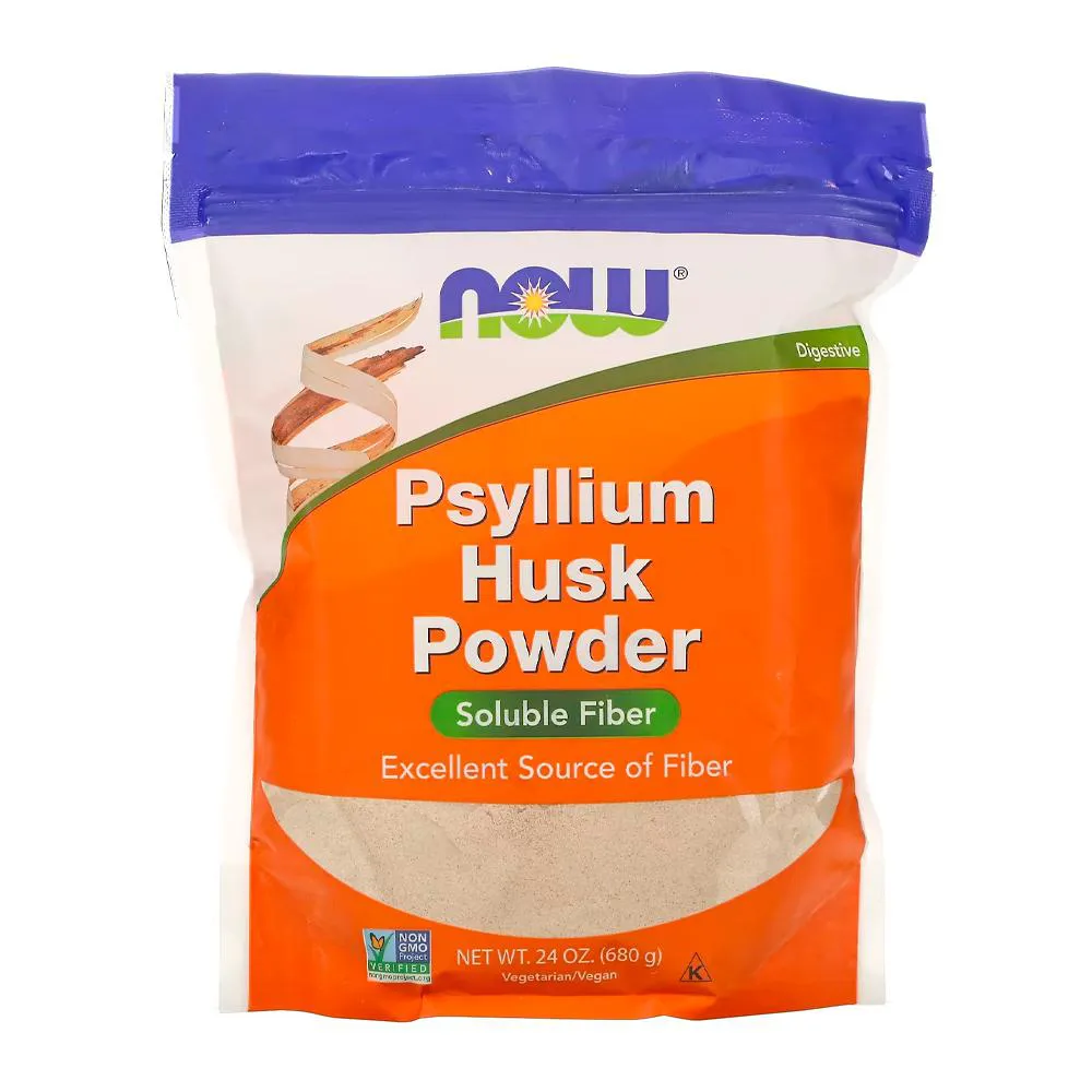 CASCAS DE PSYLLIUM Pó NOW FOODS 680G IMPORTADO